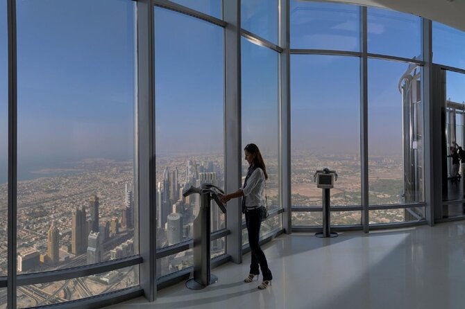Burj Khalifa At The Top & Underwater Zoo Aquarium with Transfer - Burj Khalifa At The Top: 828 Meters of Dubai Views