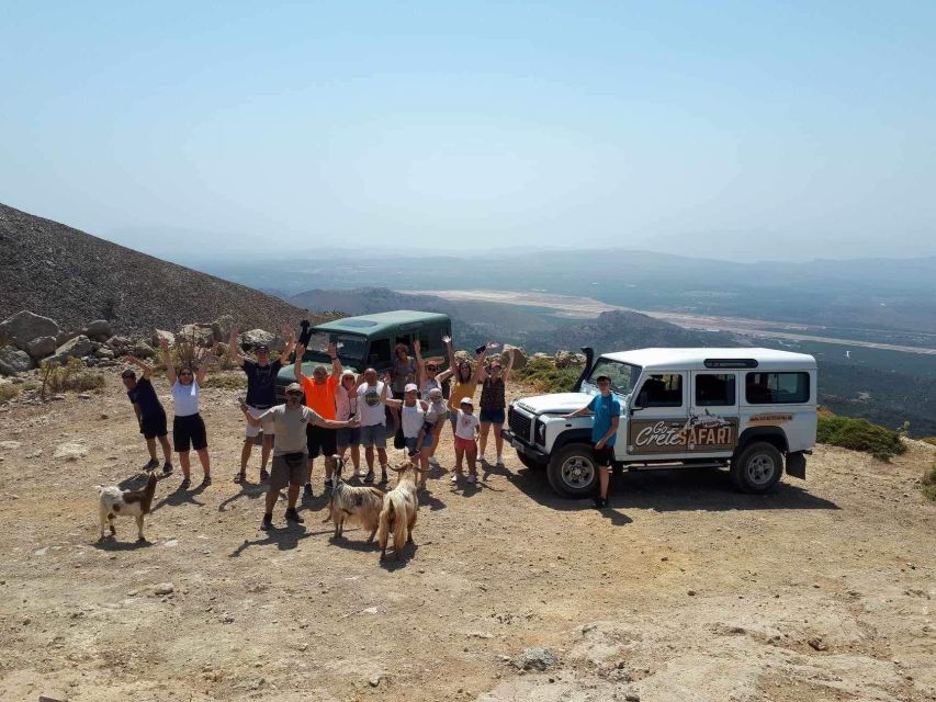 Crete: Milatos Cave Amazonas Zoo Park Jeep Safari Tour - Plaka Sea Front Residence: sea views with a guided touch