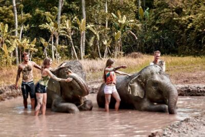 Elephant Care Experience with Mud Bath at Bali Zoo - Your mahout briefing at Kampung Sumatra