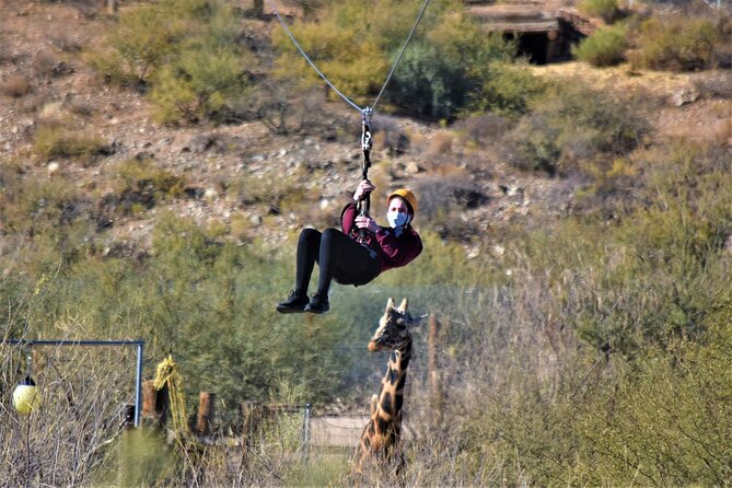 Zip Line Tour at Out of Africa Wildlife Park in Sedona,Camp Verde - Price and value at $119.95: what you get for the money