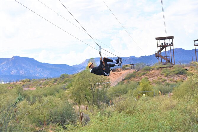 Zip Line Tour at Out of Africa Wildlife Park in Sedona,Camp Verde - Timing from Sedona: why the 11:30 am slot helps